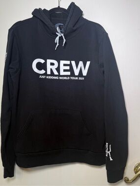 Jo Koy CREW 2021 World Tour Large Graphic Hoodie - Black with White Print